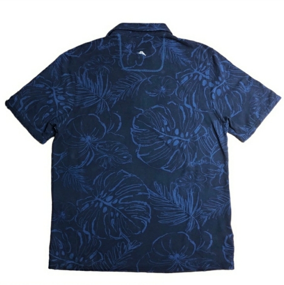 TOMMY BAHAMA MLB Blue Palm Print Polo Size Small.EUC! - Picture 2 of 9